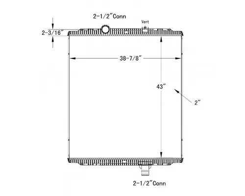 PETERBILT 388 RADIATOR ASSEMBLY