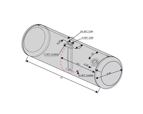 PETERBILT 389 2006-2024 FUEL TANK