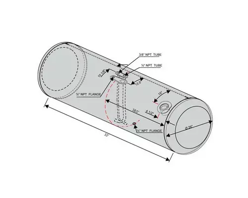 PETERBILT 389 2006-2024 FUEL TANK