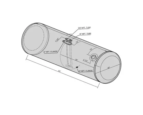 PETERBILT 389 2006-2024 FUEL TANK