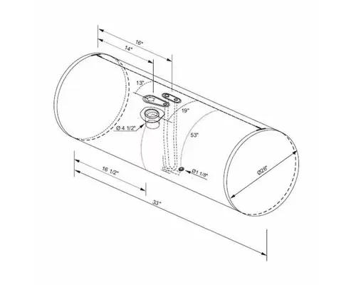 PETERBILT 389 2006-2024 FUEL TANK