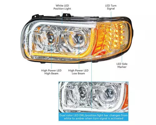 PETERBILT 389 2006-2024 HEADLAMP ASSEMBLY