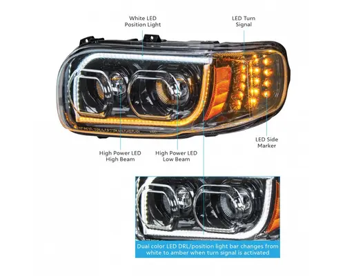 PETERBILT 389 2006-2024 HEADLAMP ASSEMBLY