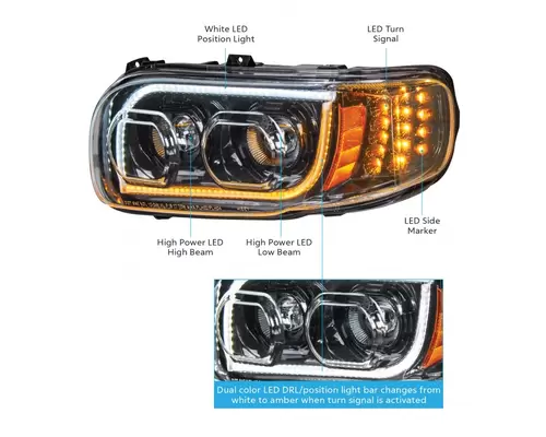 PETERBILT 389 HEADLAMP ASSEMBLY