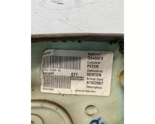 PETERBILT 389 Interior Trim Panel