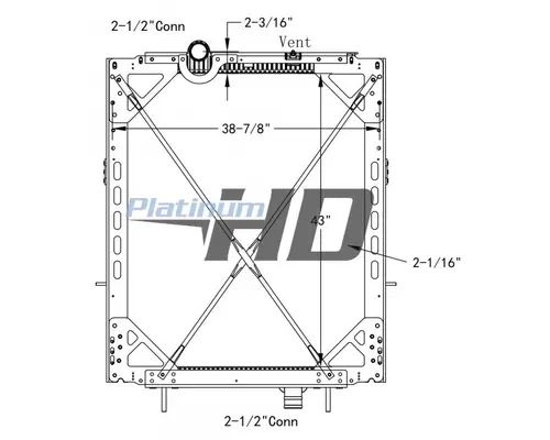 PETERBILT 389 RADIATOR ASSEMBLY