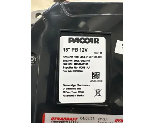 PETERBILT 567 Instrument Cluster