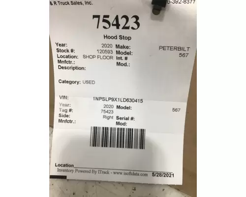 PETERBILT 567 Miscellaneous Parts