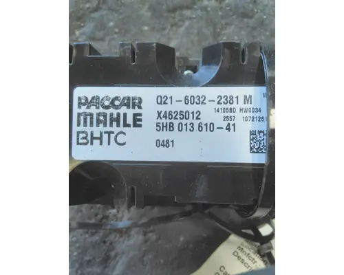 PETERBILT 567 TEMPERATURE CONTROL