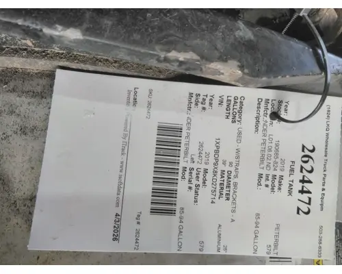 PETERBILT 579 2012-2022 FUEL TANK
