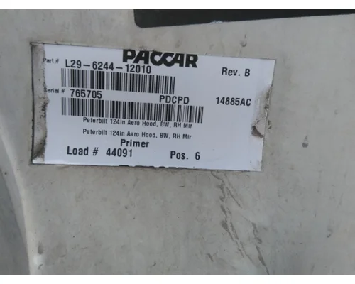 PETERBILT 579 2022-2025 HOOD