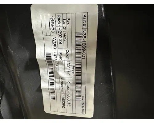 PETERBILT 579EV Fender Extension