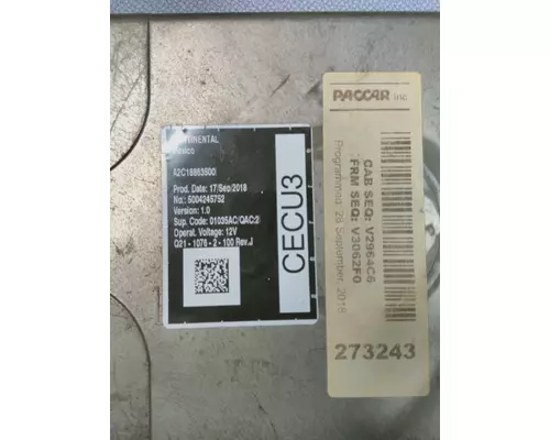 PETERBILT 579 CAB CONTROL UNIT MODULE