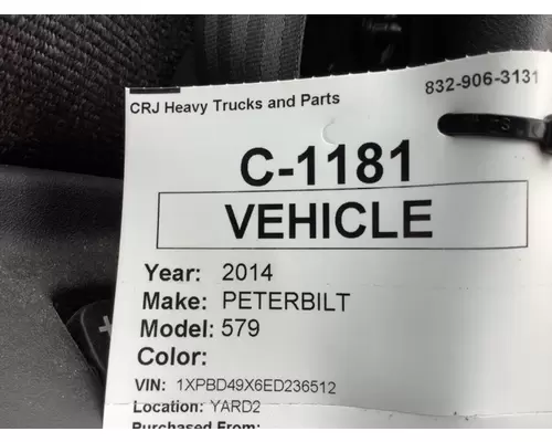PETERBILT 579 Complete Vehicle