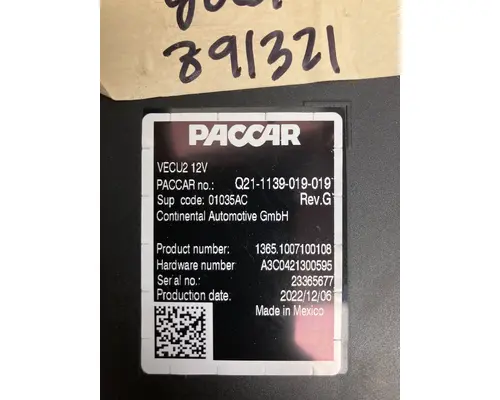 PETERBILT 579 Electronic Chassis Control Modules