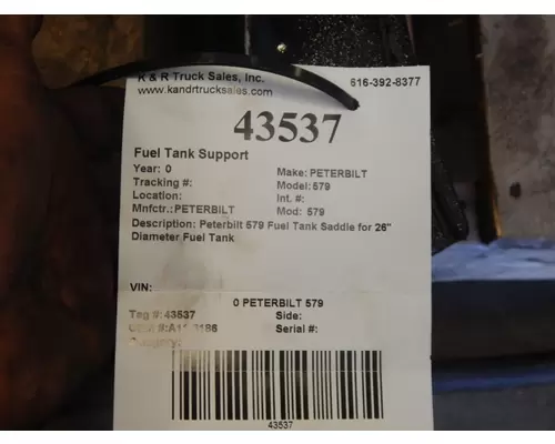 PETERBILT 579 Fuel Tank Support