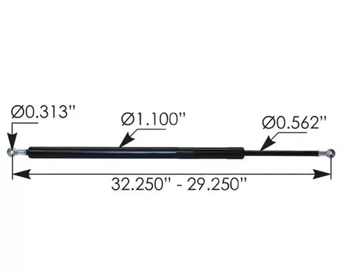 PETERBILT 579 Hood Strut