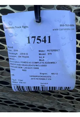 PETERBILT 579 Hood