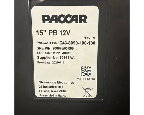 PETERBILT 579 Instrument Cluster