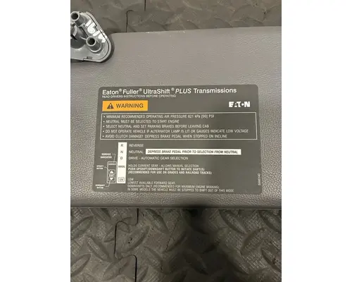 PETERBILT 579 Interior Sun Visor