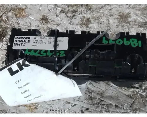 PETERBILT 579 TEMPERATURE CONTROL