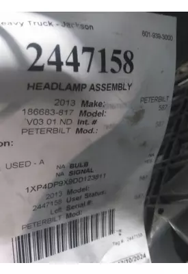 PETERBILT 587 2012-2018 HEADLAMP ASSEMBLY