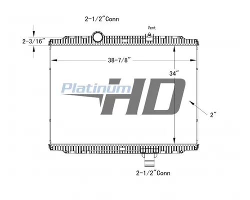 PETERBILT 587 RADIATOR ASSEMBLY