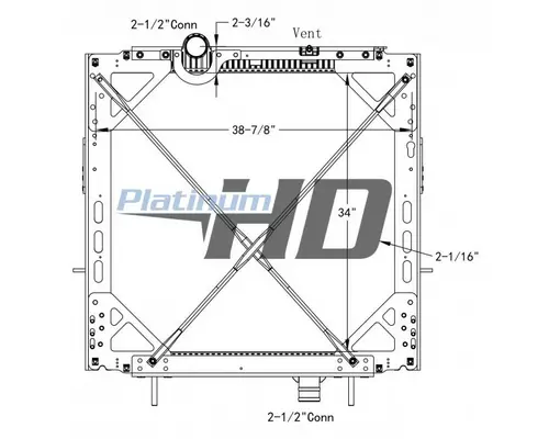 PETERBILT 587 RADIATOR ASSEMBLY