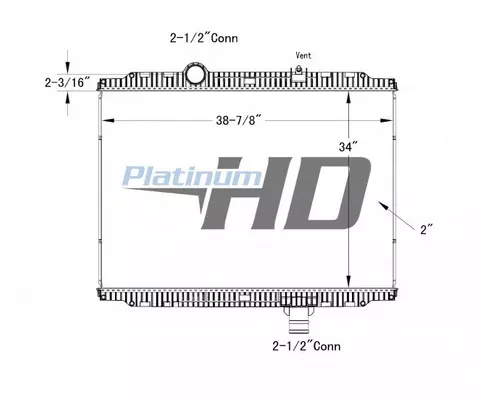 PETERBILT 587 RADIATOR ASSEMBLY