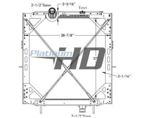 PETERBILT 587 RADIATOR ASSEMBLY