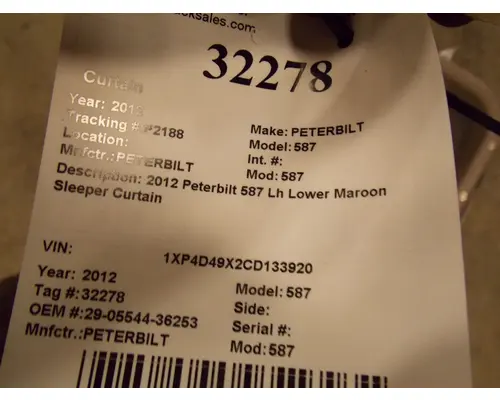 PETERBILT 587 Sleeper
