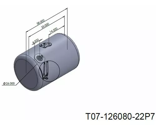 PETERBILT 75-84 GALLON FUEL TANK