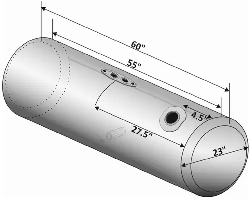 PETERBILT 95-104 GALLON FUEL TANK