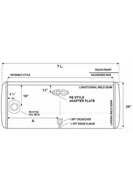 PETERBILT 95-104 GALLON FUEL TANK