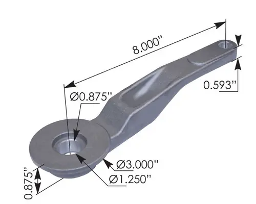 PETERBILT FLEET STANDARD CLUTCH LEVER