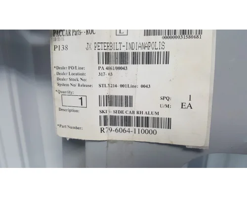 PETERBILT R79-6064-110000 Body & Cab Parts, Misc.