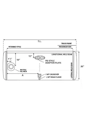 PETERBILT VARIOUS MODELS Fuel Tank