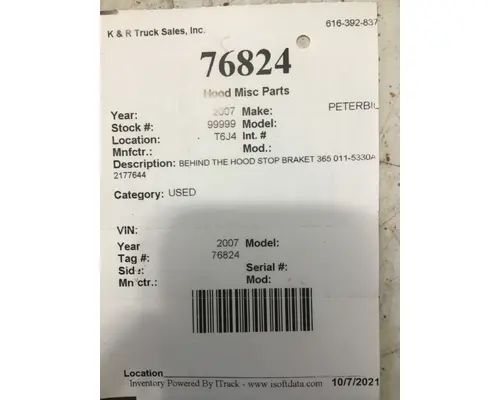 PETERBILT  Body Parts, Misc.