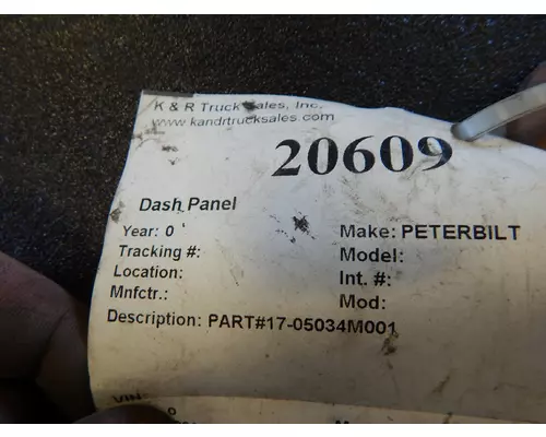 PETERBILT  Dash Panel