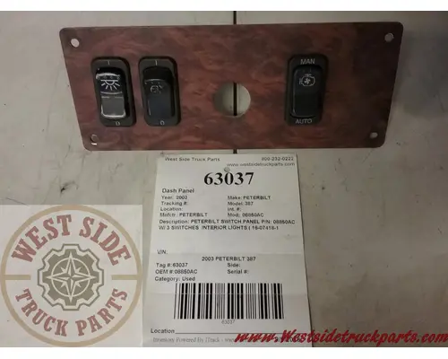 PETERBILT  Dash Panel