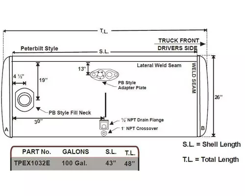 PETERBILT  FUEL TANK