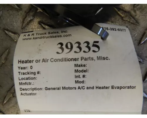 PETERBILT  Heater or Air Conditioner Parts, Misc.