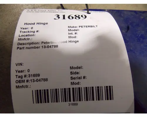 PETERBILT  Hood Hinge