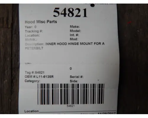 PETERBILT  Hood Hinge