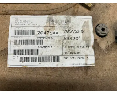 PETERBILT  Trim Panel, Front Door