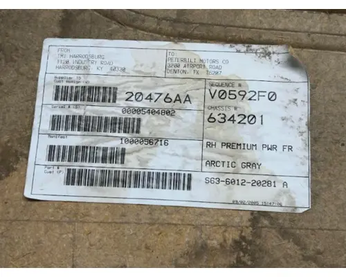 PETERBILT  Trim Panel, Front Door