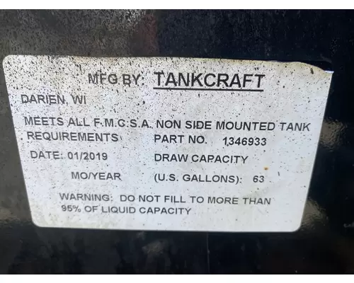 PIERCE MFG. INC. Enforcer Fuel Tank