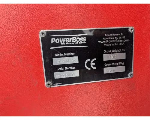 POwerBoss Streetsweeper Equipment (Whole Vehicle)