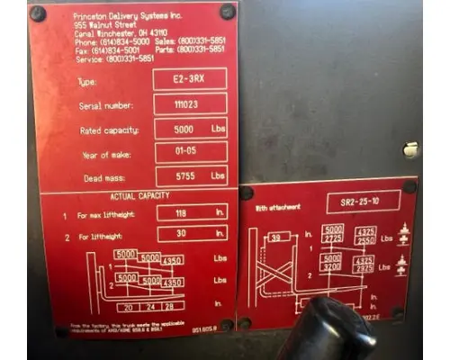PRINCETON E2 3RVX Vehicle For Sale