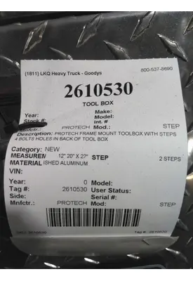 PROTECH STEP TOOL BOX